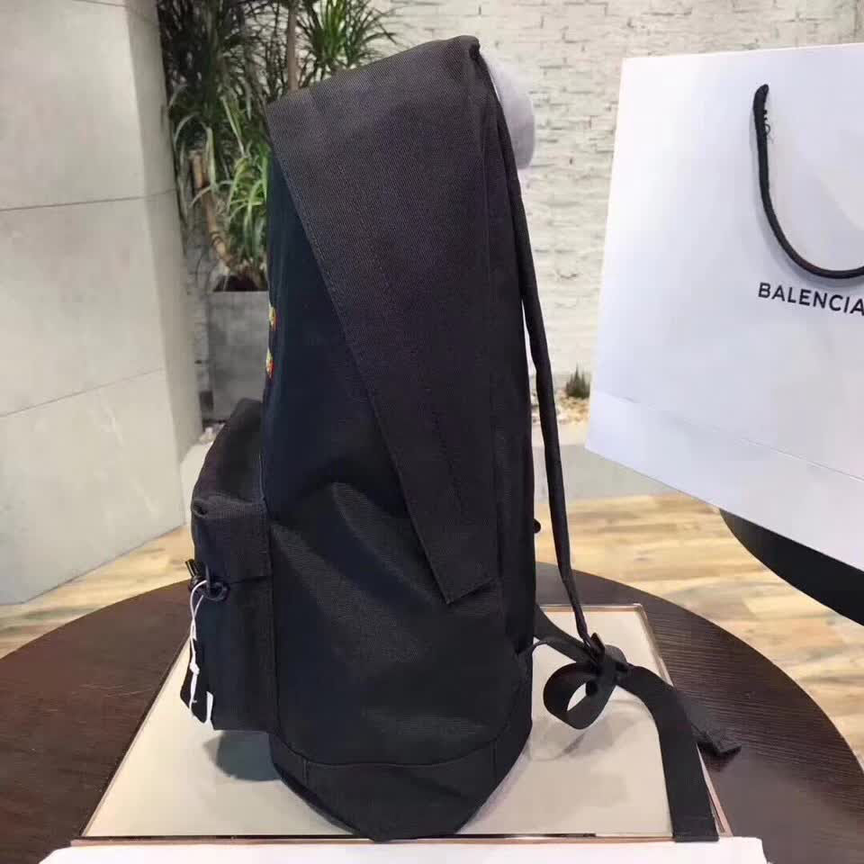 BALENCIAG巴黎世家 2018春夏新款 彩色刺繡字母雙肩包 網紅明星同款  BL1683